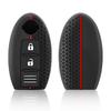 Silicone Key Case For Nissan Tiida Qashqai J11 J10 Micra Kicks Altima X-Trail Fuga Navara Leaf Note Sentra Murano Car Key Cover