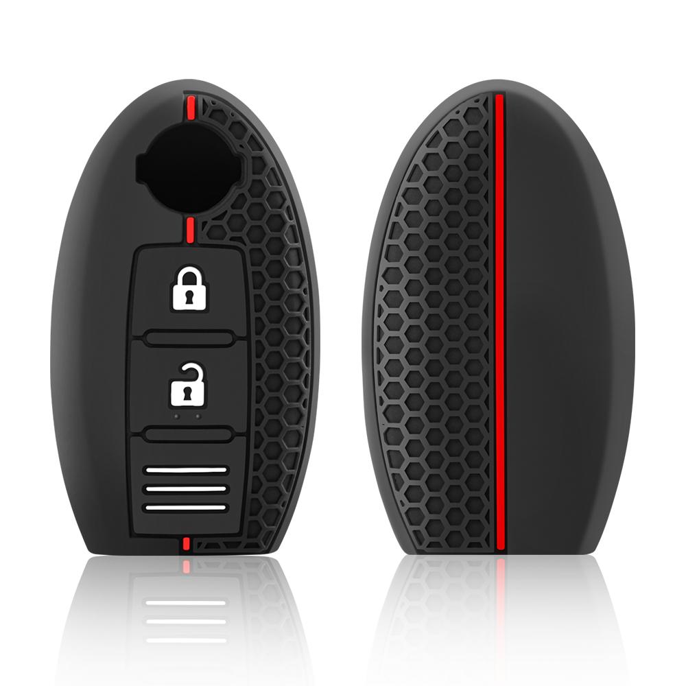 Silicone Key Case For Nissan Tiida Qashqai J11 J10 Micra Kicks Altima X-Trail Fuga Navara Leaf Note Sentra Murano Car Key Cover