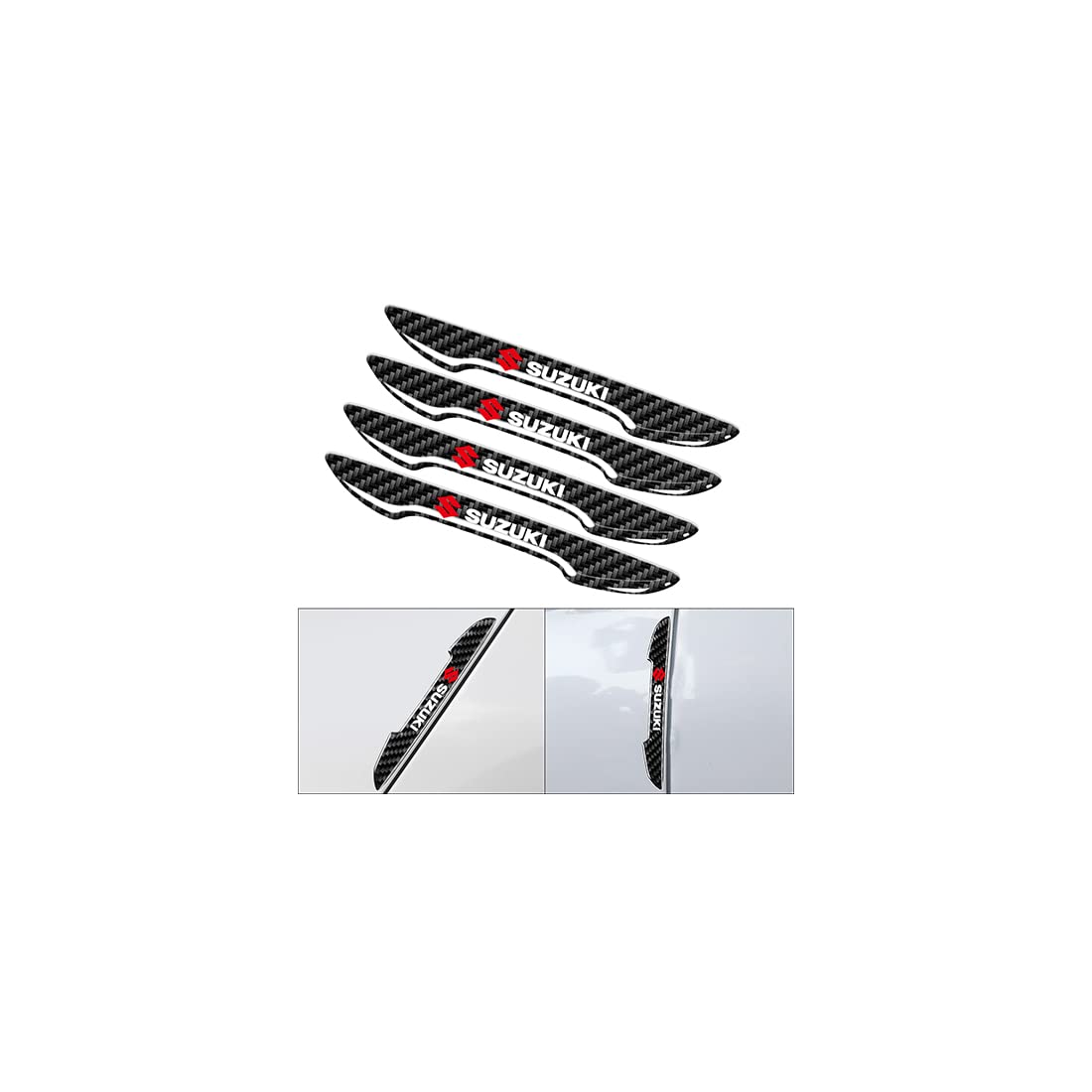 

Teucro Side Door Guard, Door Trim, Door Protector, Side Door Bumper, Car Stickers, Carbon Suzuki чёрный