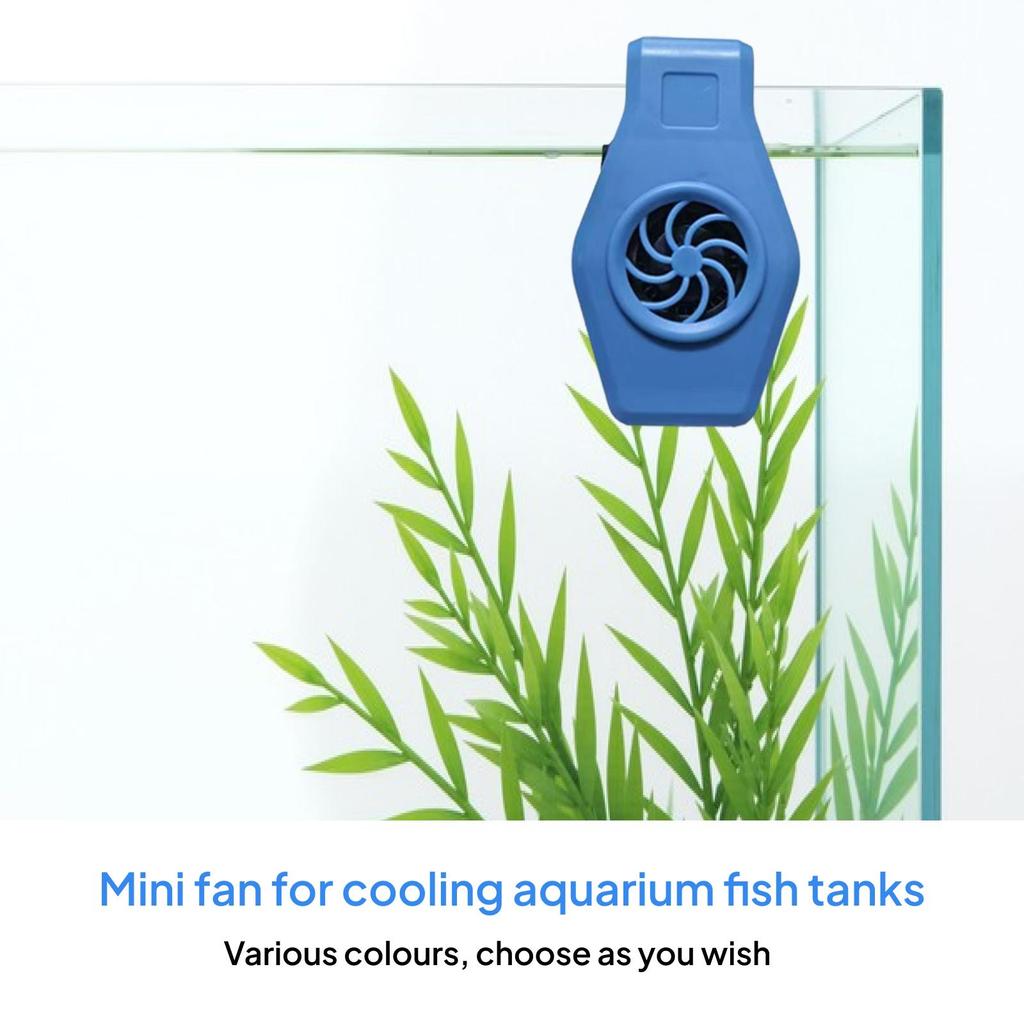 Aquarium Chiller Portable Fish Tank Cooling Fan for Reptiles Home Freshwater
