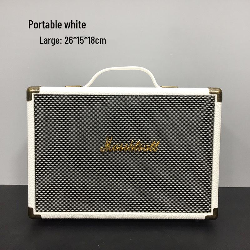 Marshall Speaker Model Ornament: Wooden Shell & Leather Wrap - Perfect for Model Home Decor