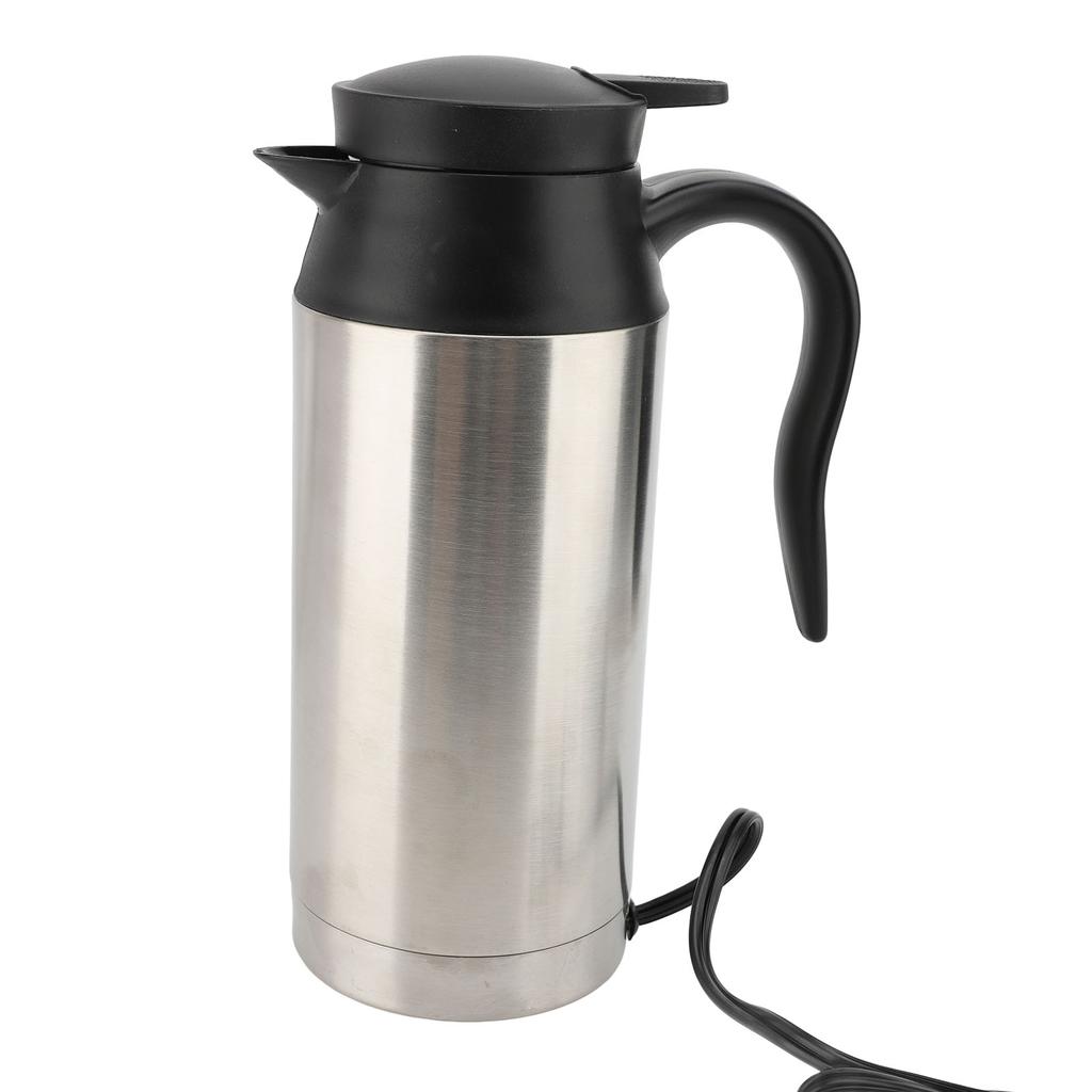 750ML Auto Wasserkocher Tragbarer Edelstahl Elektrischer Auto Kaffeebecher Isoliert Beheizt Kochen Reise Wasserbecher für Lang