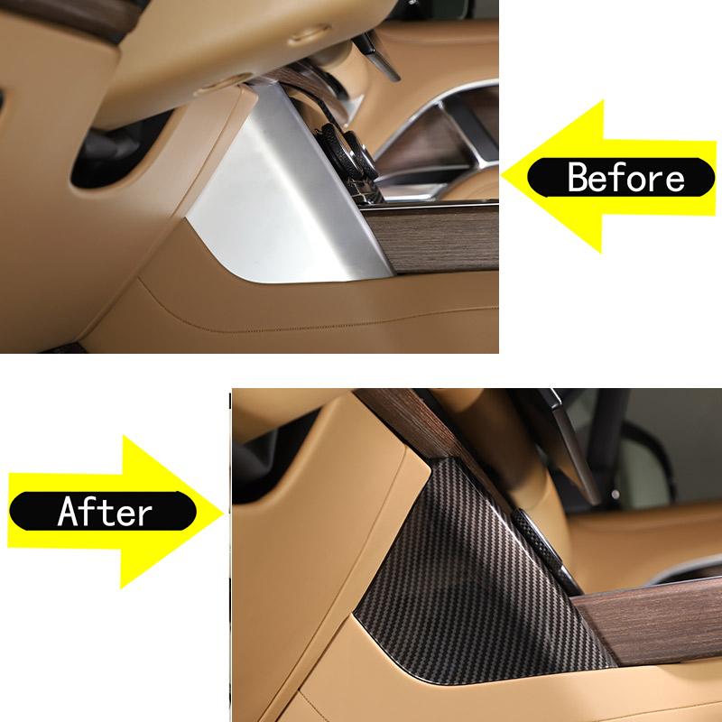 ABS Carbon Fiber For Land Rover Range Rover Vogue L460 2026-2026 Central Control Side Panel Stickers Car Interior Accessories