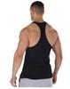 Men's Plus Size Solid Racerback Tank Top - Elastic Cotton Blend for Gym Training