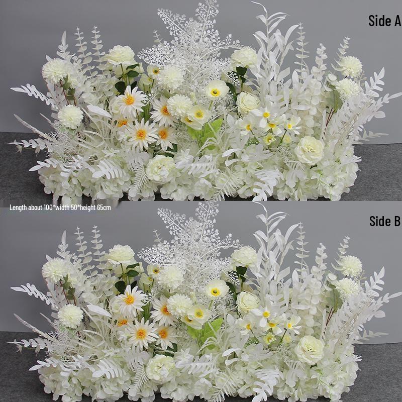 Wedding Aisle Blue Artificial Flower Row Decoration