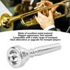 Trumpet Mouthpiece Metal Wind Musical Instrument Replacement Parts Accessories for Trumpeter Silver 3C