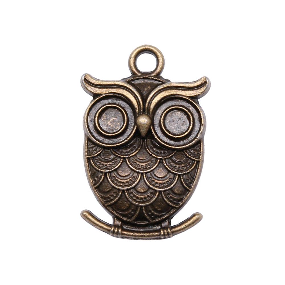 Owl Charms Mini Antique Alloy Pendants For Animal Themed Jewelry Making