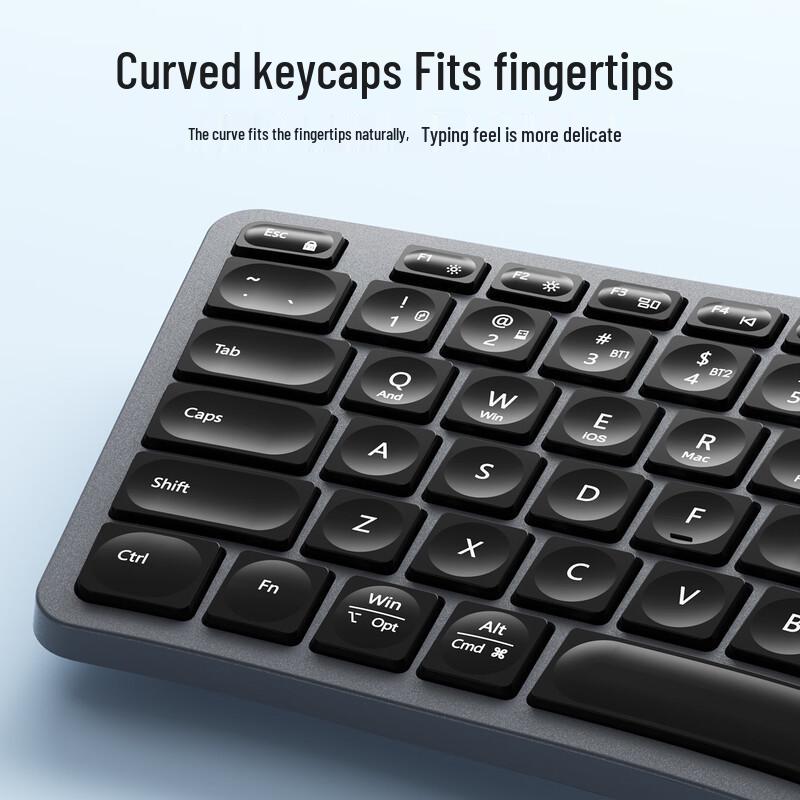 B.O.W Ergonomische Multi-Device Tri-Mode Tastatur