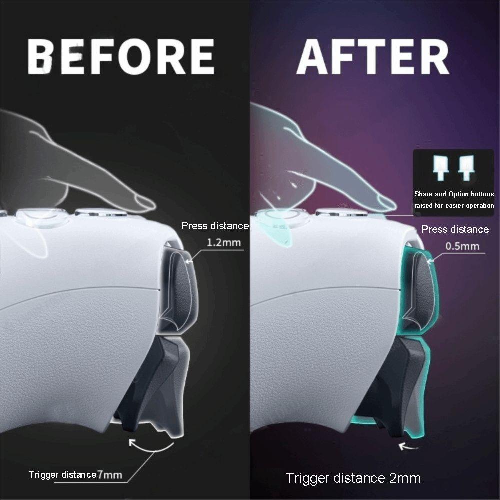 12 Key Click Micro-Switch Trigger Kit for PS5 Controller Controller Modifications