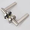 Privacy With Key for Home Security Knob Twist Lock Brushed Silver Heavy Duty Door Lever Handles Lock Door Knob Lock Set