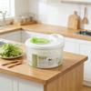 Centrífuga de Salada Desidratador Grande com Bacia de Aço Inoxidável e Cesto Filtrante 3/5L Multifuncional Lavadora Secadora Coador de Vegetais para Frutas