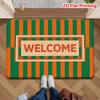 Two Chihuahua Puppies Daisy Flower Graphic Printed Entrance Mat Lovely Pet Decor Rug For Indoor Front Entry Doors