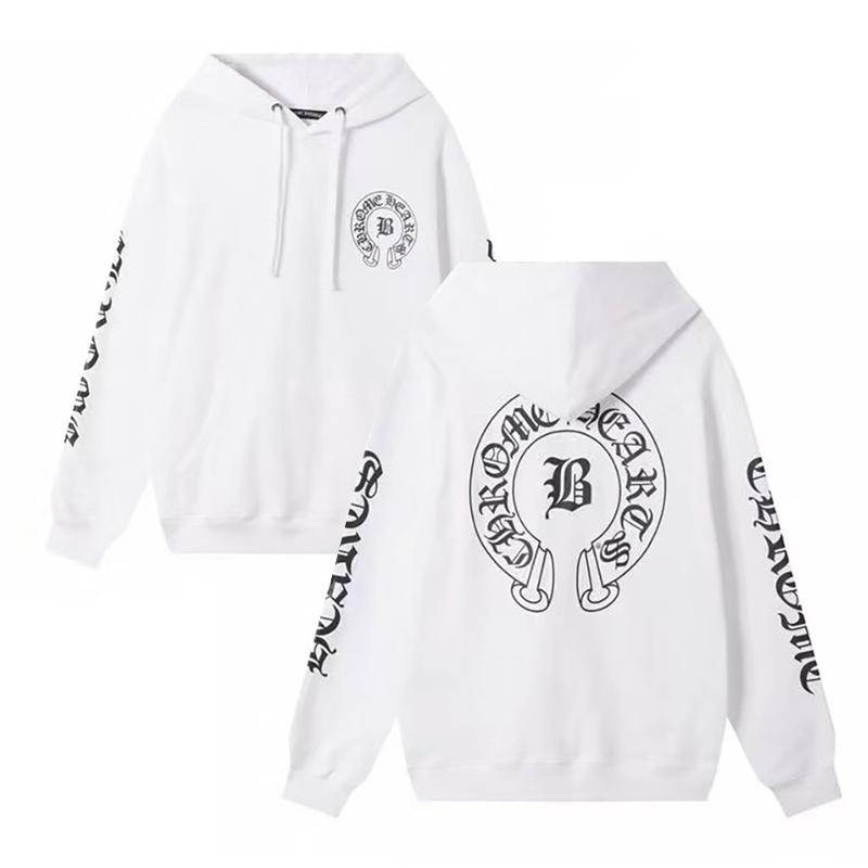 850 CHROME HEARTS 2026 Autumn and Winter New Plus Size Classic Style Logo Hooded Sweatshirt, Suitable for Couples To Wear