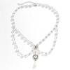 Holiday Style Sweet Spice Girl Strawberry Butterfly Necklace Female, Niche Temperament Imitation Pearl Tassel Necklace