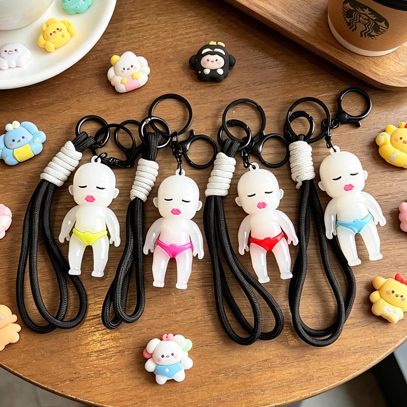 Color-Changing Natasha Keychain Doll with UV Light - Student Toy & Gift