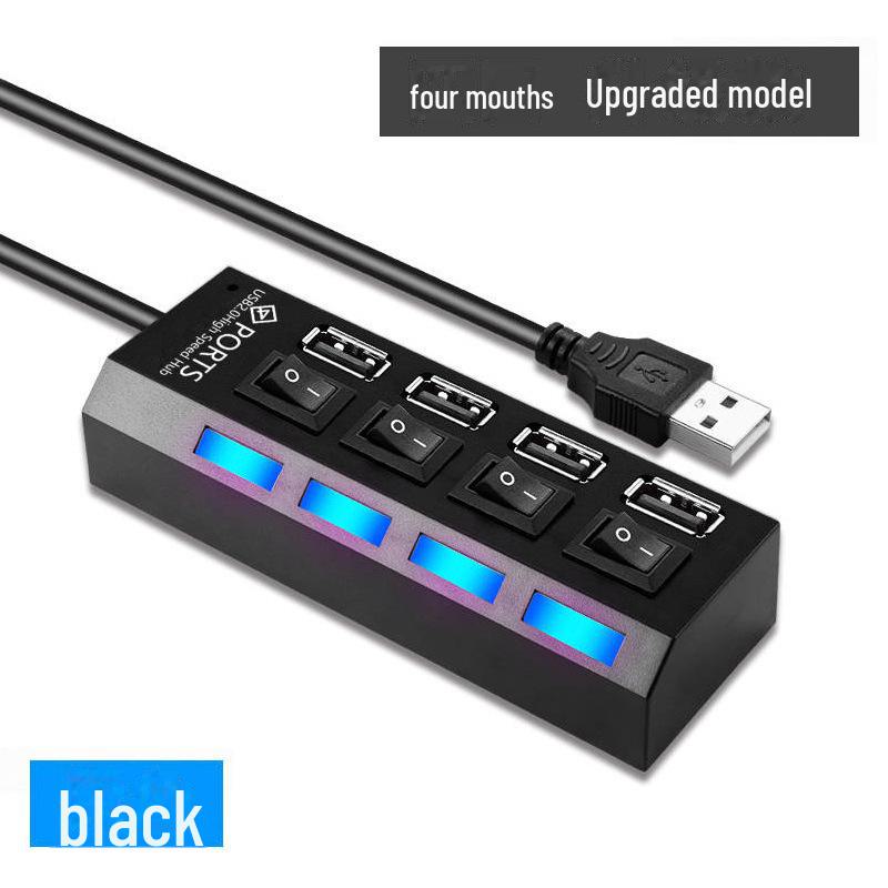 USB Multi-Port Hub for Laptop: Splitter for USB Disk, Mouse, Keyboard, Printer, and More.