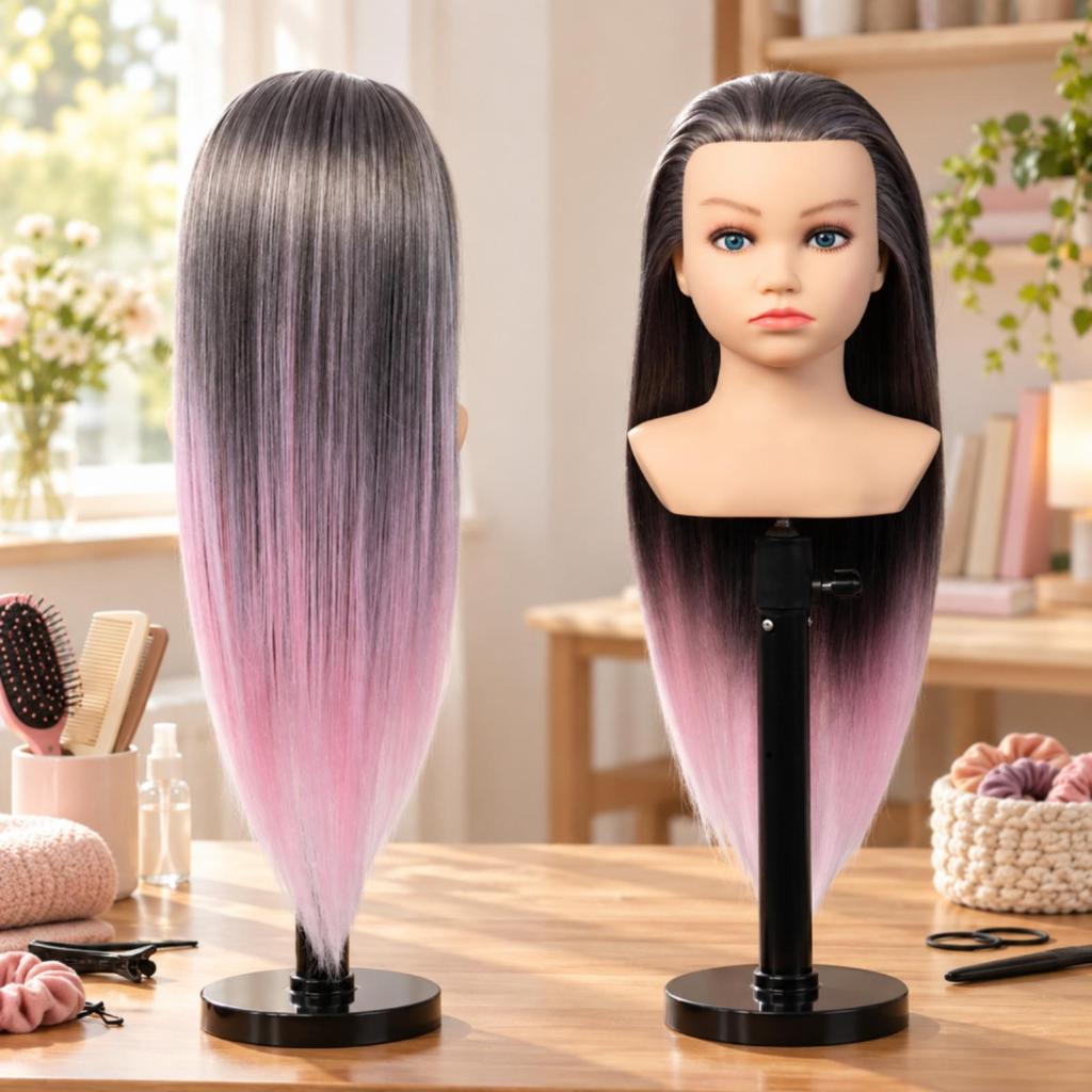 Hairdressing Training Head Child-Friendly Braiding Practice Mannequin for