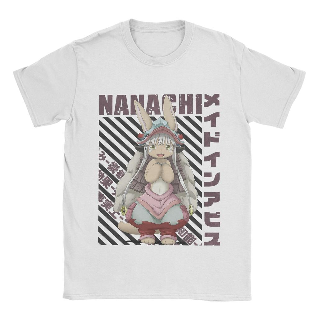 Men Made in Abyss T Shirt Nanachi Cotton Tops Funny Short Sleeve O Neck Tee Shirt Adult T-Shirts