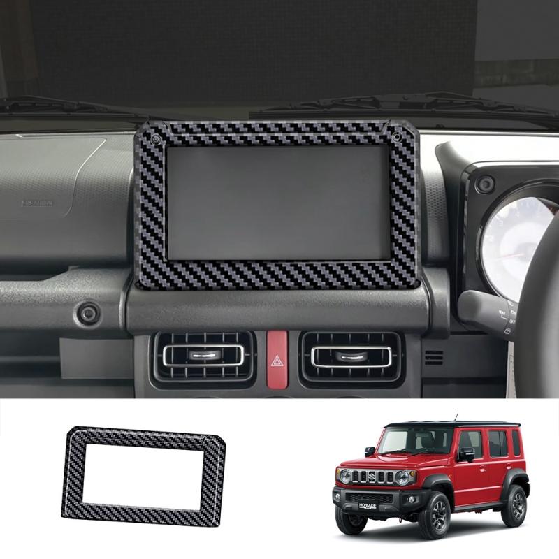 For Suzuki Jimny Nomade -2025 ABS carbonfiber door handle bowl window rise switch gear Handbrake AC vent Navigation cover