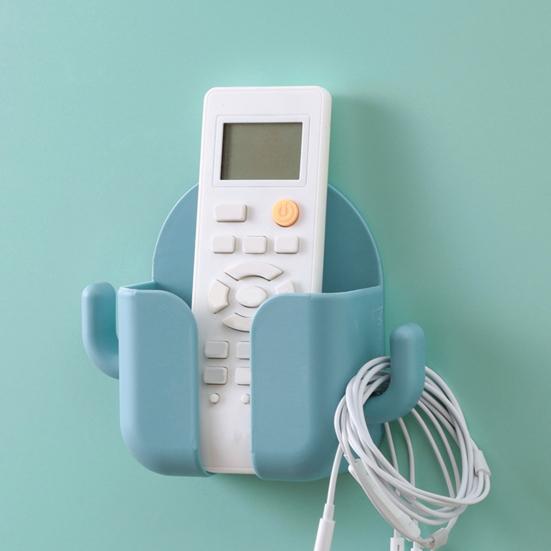 Soporte de control remoto para montaje en pared, autoadhesivo, ABS, sin taladros, fácil de instalar, soporte de carga para teléfono móvil para el hogar