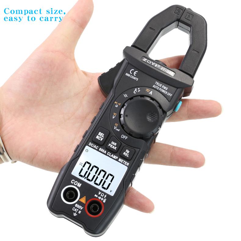 QS9 AC/DC Digital Clamp Meter High-Precision Multimeter Clamp Current Meter with Temperature and Capacitance Measurement