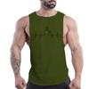 Four Seasons Erwachsene Herren Fitness Outdoor Casual Rundhalsweste Kreativer EKG-Druck 2D Jugendtrend Mehrfarbiges ärmelloses Shirt