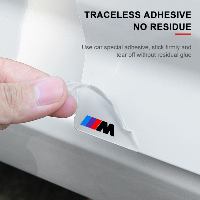 2Pcs Transparent Car Door Corner Cover Anti-Scratch Protection Sticker For BMW M E34 E36 E60 E90 E46 E39 F10 F20 F30 X5 X6 X1 M3 M5 M6 E71 F01 F02 F87