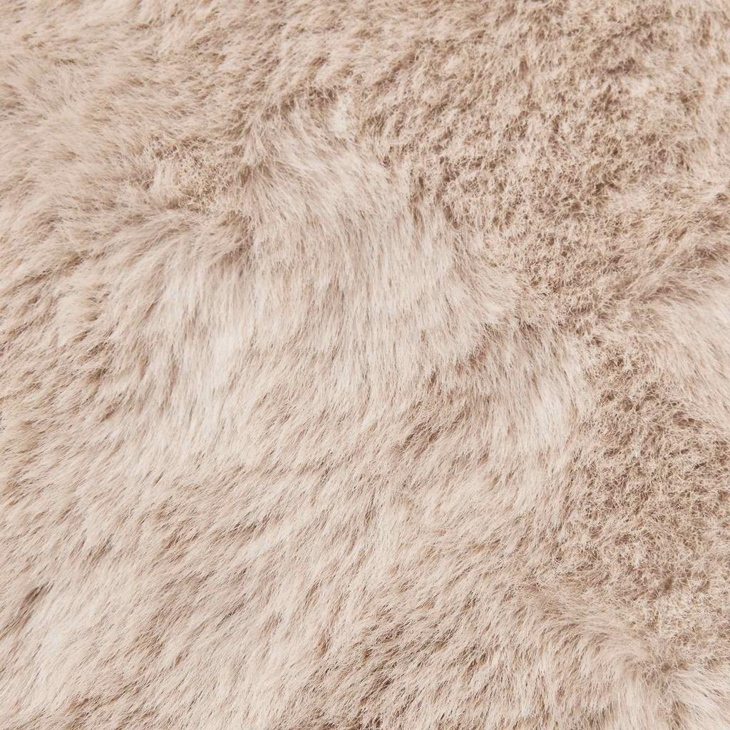 Non Slip Artificial Rabbit Fur Rug OLITE Taupe