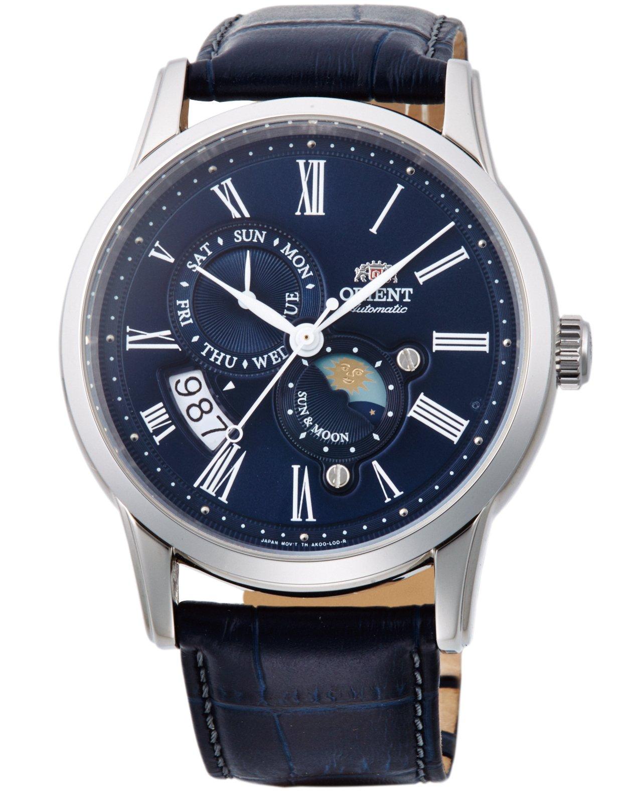 

[ORIENT] Автоматичний годинник ORIENT SUN&MOON Mechanical Made in Japan Автоматика вітчизняного виробника Гарантія Класичний RN-AK0004L Чоловічий темно-синій