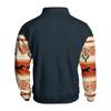 Men's Western Hooded Sweatshirt Long Sleeve Pattern Print Pullover