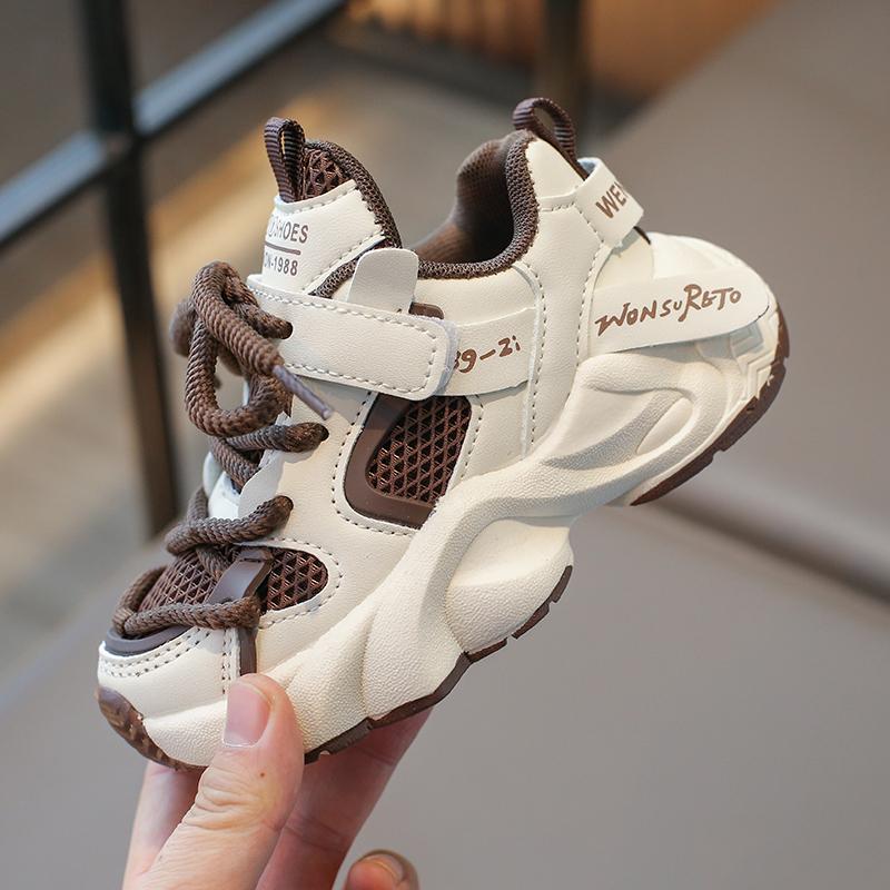 Fashion Spring Autumn Kids Sport Shoes Mesh Breathable Boys Sneakers Student Girls Shoes Non-slip