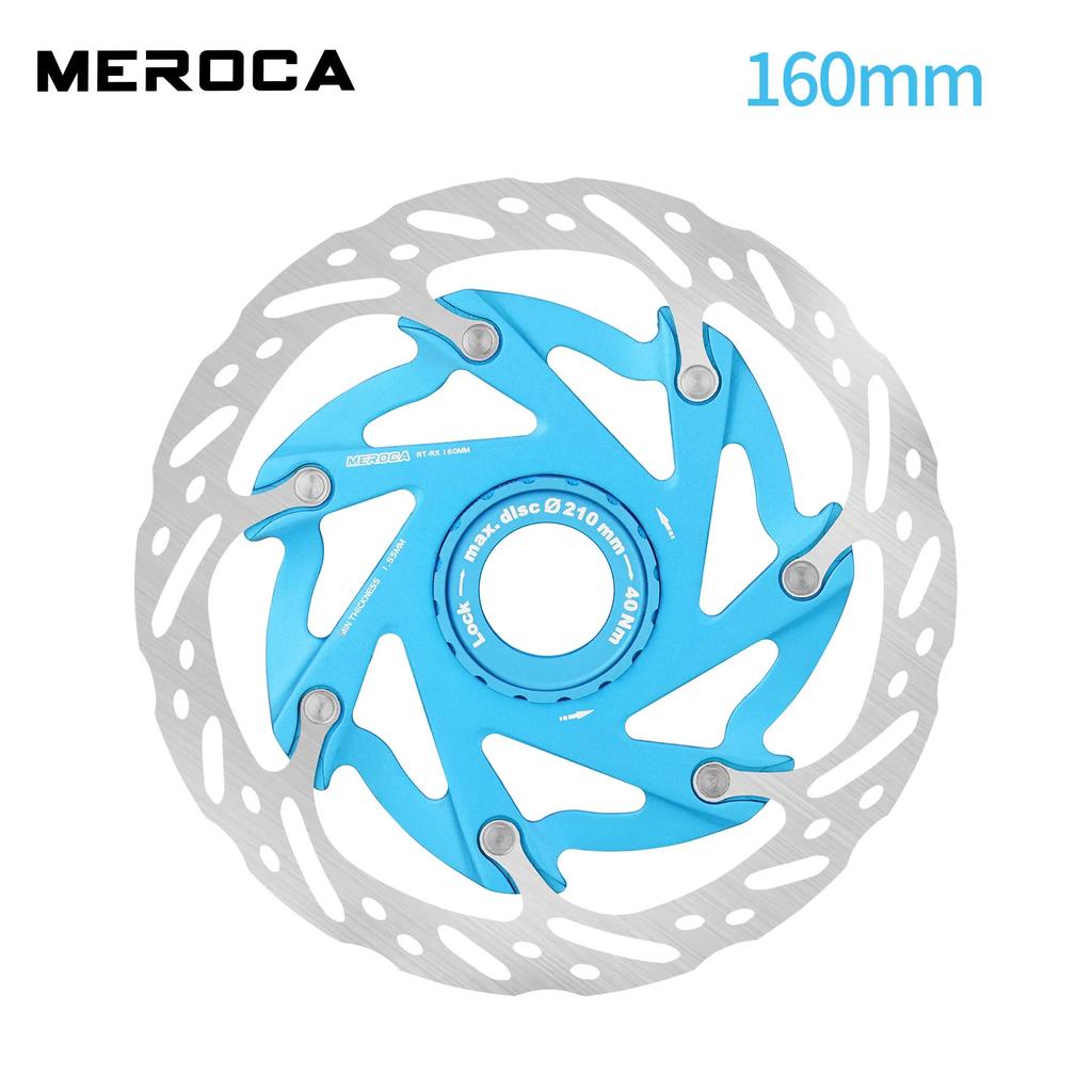 MEROCA XR Bicycle Brake Rotor 140MM 160MM Bike Centerlock Rotor Heat Dissipation Floating Rotors Cycling Parts