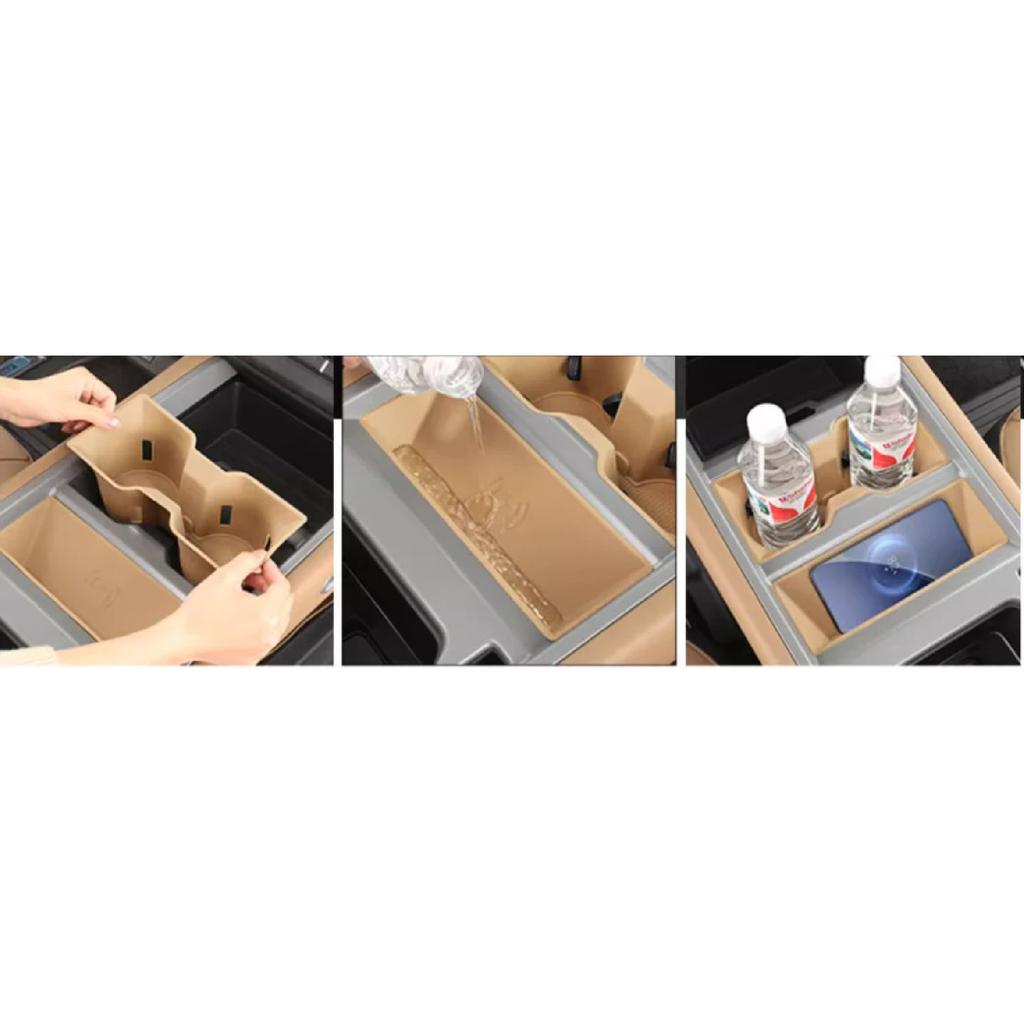 For Land Rover Defender 2025 90 110 130 Wireless Charging Pad Silicone Non-Slip Central Water Cup Holder Modification Accessory