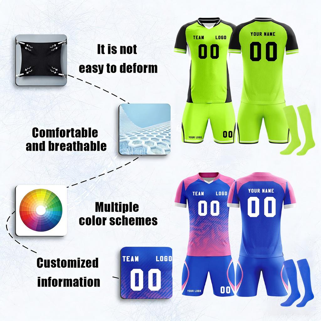 Zrób to sam: Spersonalizowane trzyczęściowe stroje piłkarskie dla dorosłych i dzieci