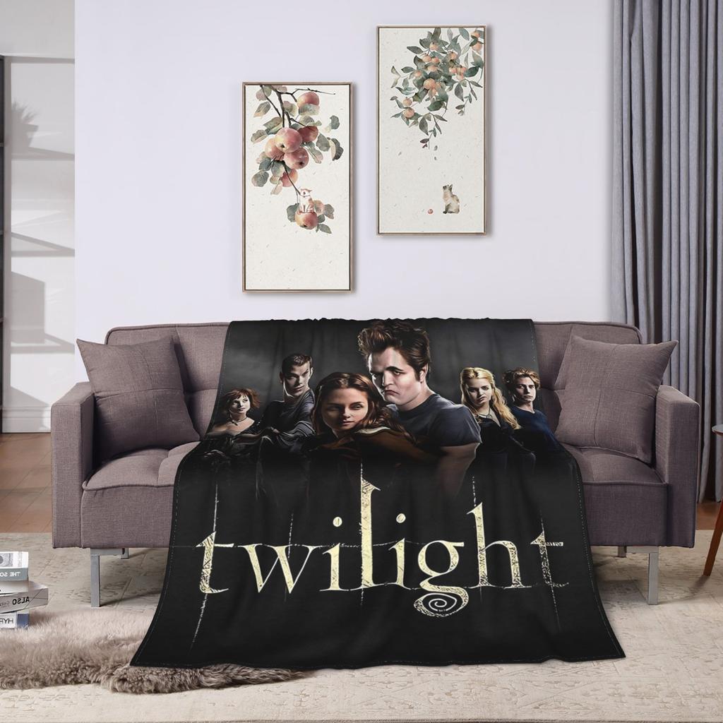 The Twilight Edward Bella Blanket For Living Room Super Warm Customized Quality Bedspread Gift Idea