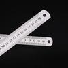 Stainle Steel Metal Straight Ruler Precision Double Sided Precision Measur Tool Scale Metric Ruler 15-50cm The Scale Table Clear
