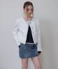 ROSEFRANTZ Soft Fringe Tweed Jacket [Ivory]