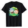 Camiseta Rick And Morty Faces Con Portal & Logo