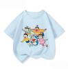 Lovely Boys Girls Crew Neck T Shirt Summer Kawaii Cartoon Print Cute Street Casual Wear Doraemon Kids Outfit 314Y