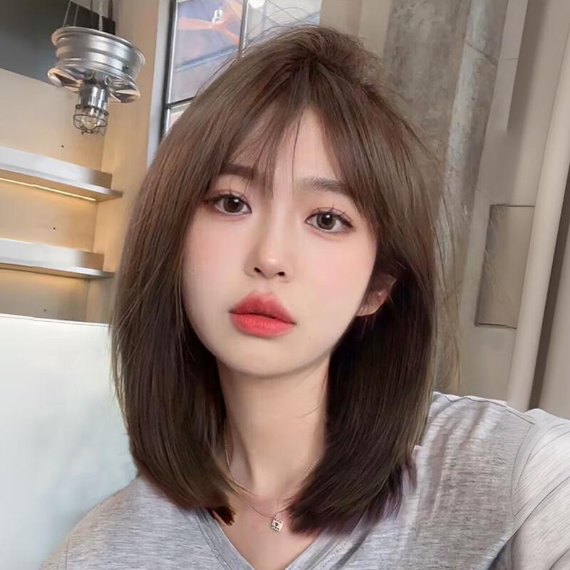 

Женский парик боб средней длины Baisitang Simulated Scalp