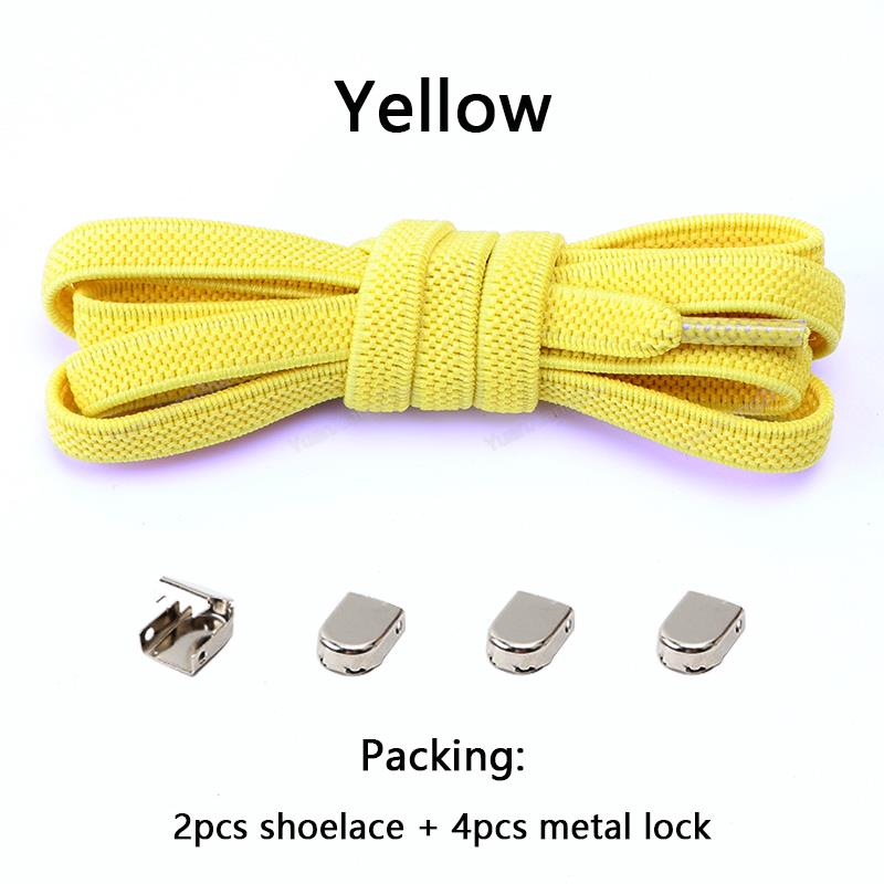 No tie Shoe laces Elastic laces Sneakers Flat Shoelaces without ties Quick Shoelace for Shoes Kids Adult One Size fits All Shoes