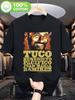 The Good The Bad and The Ugly Tuco Grafik-T-Shirt Ikonisches Spaghetti-Western-Film-T-Shirt mit Tucos Jedermann-Geste Gelbes Textlogo