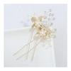 5-Piece Hair Accessory Set: Leaf and Flower Motif Comb & U-Pins, Handmade Bridal Hairpins, Wedding Headpiece, Floral Hair Ornaments for Parties,