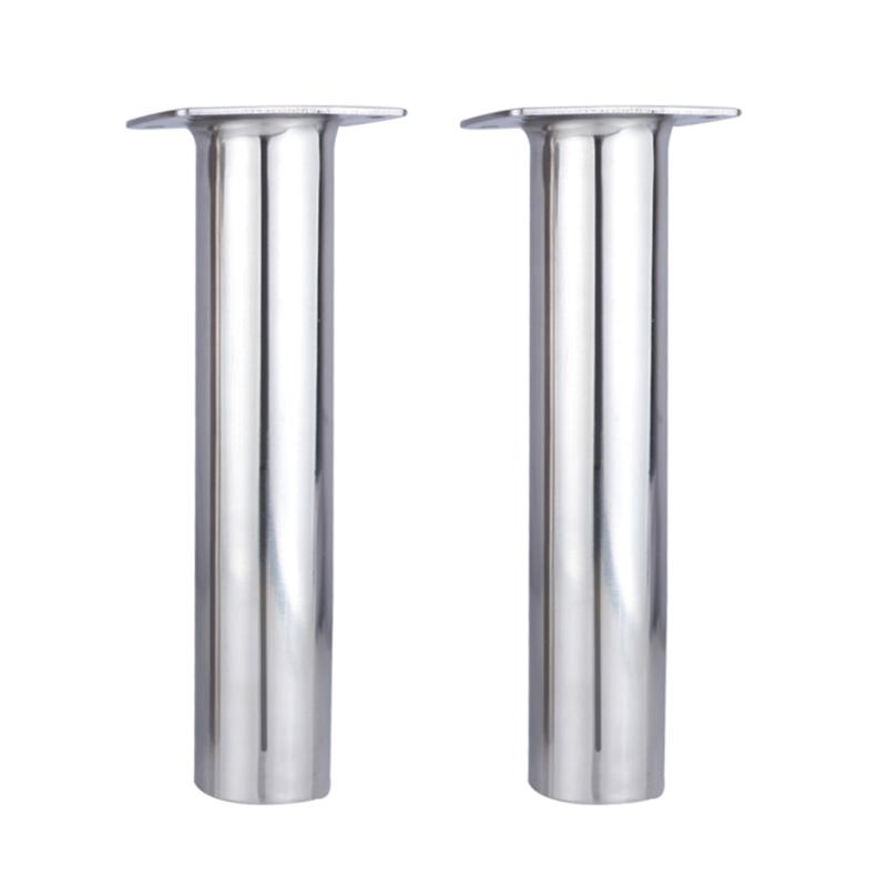 Boat Accessorie 2 Pieces Boat Fishing Flush Mount Rod Holder 316 Stainless Steel Fishing Tackle Tube Accessory 15° 90°