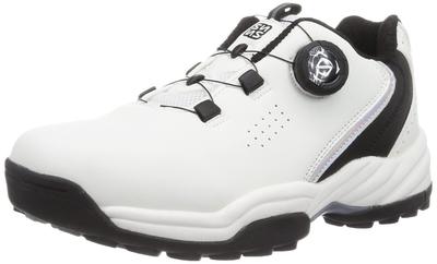 Four Sense Golf Dial Sports Trekking Hiking Size Cm Men's Shoes, Spikeless, Shoes, Shoes, Boots, White/Black, 26.0