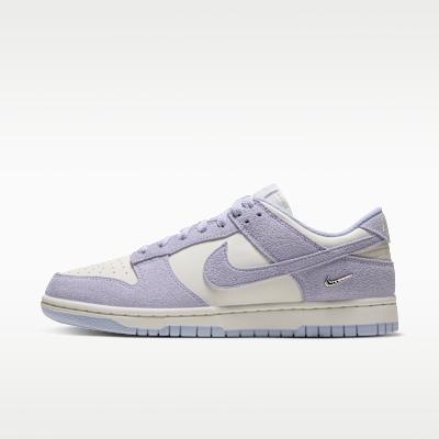 Women's Sneakers Nike Wmns Dunk Low Suede 'Palest Purple Sail Metallic Silver Palest Purple'