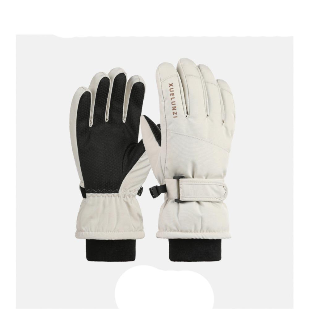 Winter Warm Ski Gloves Windproof Snow Snowboard Outdoor Sports Mittens Non-slip Thicken Cycling Gloves Skiing & Snowboarding