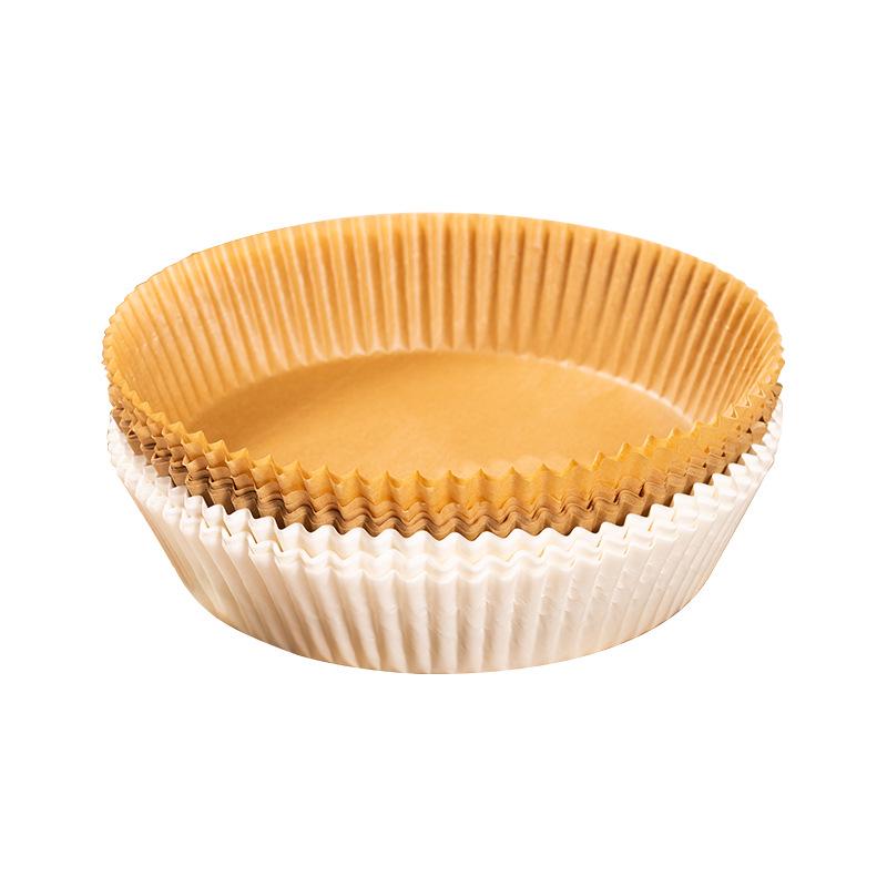 Air Fryer Non-Stick Oil-Absorbing Baking Paper Cups, 40g Silicone, Food-Grade, Round, 40-Pack