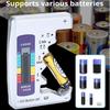 LCD Display Digital Battery Tester for C D N AA AAA 9V Button Cell Batteries Portable Battery Capacity Indicator Battery Level Tester Voltage Meter