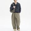 Herren Damen Kapuzenpullover mit durchgehendem Reißverschluss Gewaschener Vintage-Look Mit Strasssteinen Verziert Lockerer Schnitt